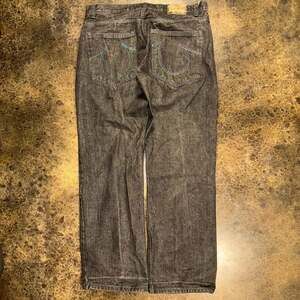 Red Diamond Men's Straight Leg Jeans 38x32 Black Contrast Stitch